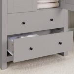 Bampton Double Wardrobe - Stone Grey - Image 4