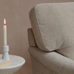 Brea Mink Taupe  Armchair - Whitewash Oak Legs - Image 2