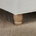 Brea Oyster White Footstool - Whitewash Oak Legs - Image 4