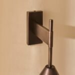 Outlet - Brockhill Large Metal Wall Light - Bronze - Image 4