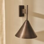 Outlet - Brockhill Large Metal Wall Light - Bronze - Image 3