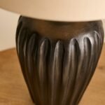 Burcot Black Mango Wood Lamp Base - 28cm - Image 3