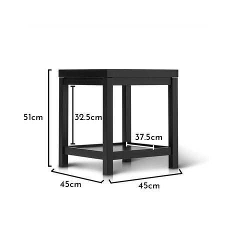 Charlie Black Side Table 1 Charlie Black Side Table - Laura James