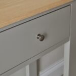 Chatsworth Linen Grey 2 Drawer Console Table - 90cm - Image 3