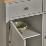 Outlet - Chatsworth 3 Door Large Sideboard - Linen Grey - Image 3