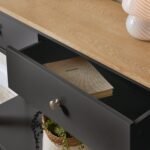 Outlet - Chatsworth Slate Grey 2 Drawer Console Table - 120cm - Image 6