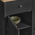 Chatsworth 3 Door Large Sideboard - Slate Grey - Image 3
