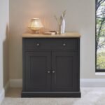 Outlet - Chatsworth 2 Door Small Sideboard - Slate Grey