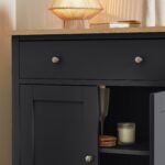 Outlet - Chatsworth 2 Door Small Sideboard - Slate Grey - Image 5