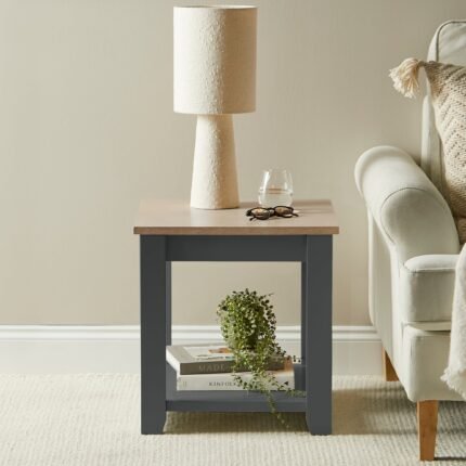 Outlet - Chatsworth Side Table - Slate Grey