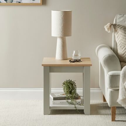 Chatsworth Linen Grey Side Table