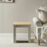 Chatsworth Linen Grey Side Table - Image 5