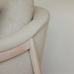 Carter Beige Boucle Occasional Armchair - Whitewash Legs - Image 6