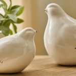 Cali 10cm Ceramic Bird Ornament - Off White - Image 4