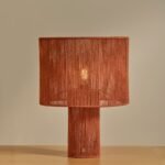 Outlet - Sirana Large Burnt Orange Jute Table Lamp - Image 2