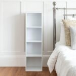 Cara 4 Tier Storage Unit - Chalk White Bookcase