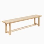 Carter Whitewash Rectangular Dining Table with 2 Carter Whitewash Dining Benches - Image 3