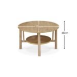 Outlet - Carter Whitewash Oak Coffee Table - Image 8