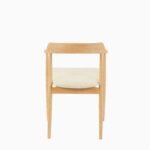 Carter Boucle Dining Armchairs - Set of 2 - Whitewash Oak Legs - Image 10