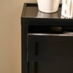 Charlie 2 Door 1 Draw Shoe Cabinet - Noir Black - Image 5