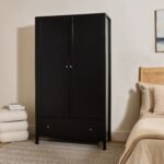 Charlie Double Wardrobe - Black
