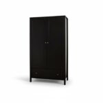 Charlie Double Wardrobe - Black - Image 8