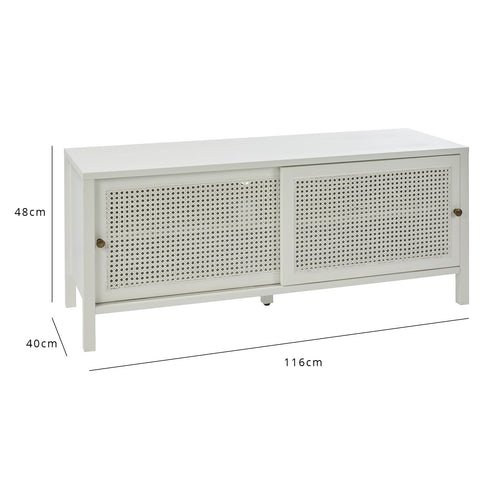 Charlie TV Unit White Cutout Closed 2d8ddb5f fa44 44d0 ae6a Outlet - Charlie TV Unit - Cane Front - White