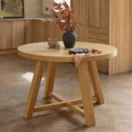 Charlotte Pale Oak Round Dining Table
