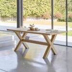 Charlotte Whitewash Extending Dining Table Set - 8 Seater - Chloe Boucle Dining Chairs & Charlotte Bench - Image 2