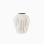 Chera 19cm Ceramic Vase - Off White - Image 7