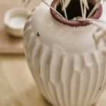 Chera 19cm Ceramic Vase - Off White - Image 2