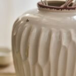 Chera 19cm Ceramic Vase - Off White - Image 4