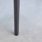 Amelia Black Extending Dining Table Set - 6 Seater - Chloe Soft Beige Dining Chairs - Black Oak Legs - Image 9