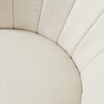 Outlet - Cleo Dining Chair Set of 2, Light Beige Boucle with Gold Legs - Image 3