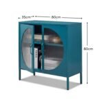 Conan 2 Door Sideboard - Lagoon Teal - Image 9