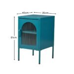 Conan Metal Bedside Table - Lagoon Teal - Image 8