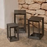 Coxley 25cm Iron Lantern - Nickel - Image 3