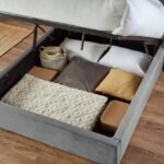 Outlet - Daisy King Size Ottoman Bed - Grey Velvet - Image 3
