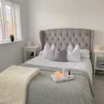 Outlet - Daisy King Size Ottoman Bed - Grey Velvet - Image 6