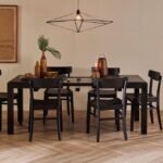 Outlet - Magnus Black Wood Extendable Dining Table - Image 6