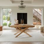 Amelia Whitewash Extending Dining Table Set - 6 Seater - Bella Light Beige Boucle Dining Chairs - Whitewash Legs - Image 2