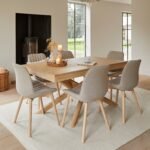 Amelia Whitewash Wood Dining Table - Non Extendable - Black Legs - Image 3