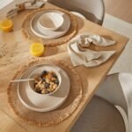 Amelia Whitewash Dining Table Set - 6 Seater - Marilyn Soft Beige Dining Chairs - Whitewash Legs - Image 5