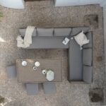 Aston Rattan Corner Sofa Set - 9 Seater - Natural Brown - Glass Table Top - Image 8