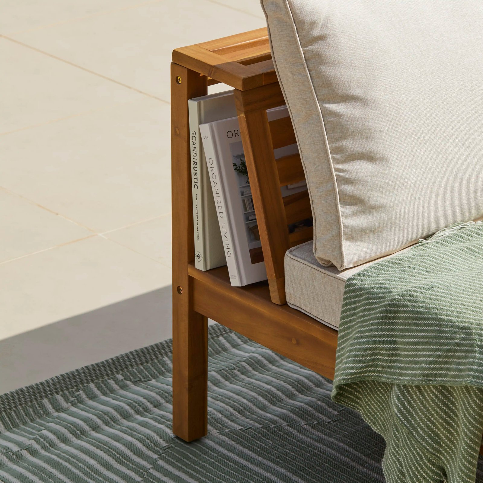 Hemsby 200x 290cm Garden Rug - Olive - Image 7