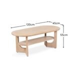 Outlet - Delphi Light Acacia Coffee Table - Image 10