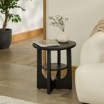 Outlet - Delphi Black Acacia Side Table