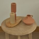 Outlet - Delphi Light Brushed Acacia Side Table - Image 4