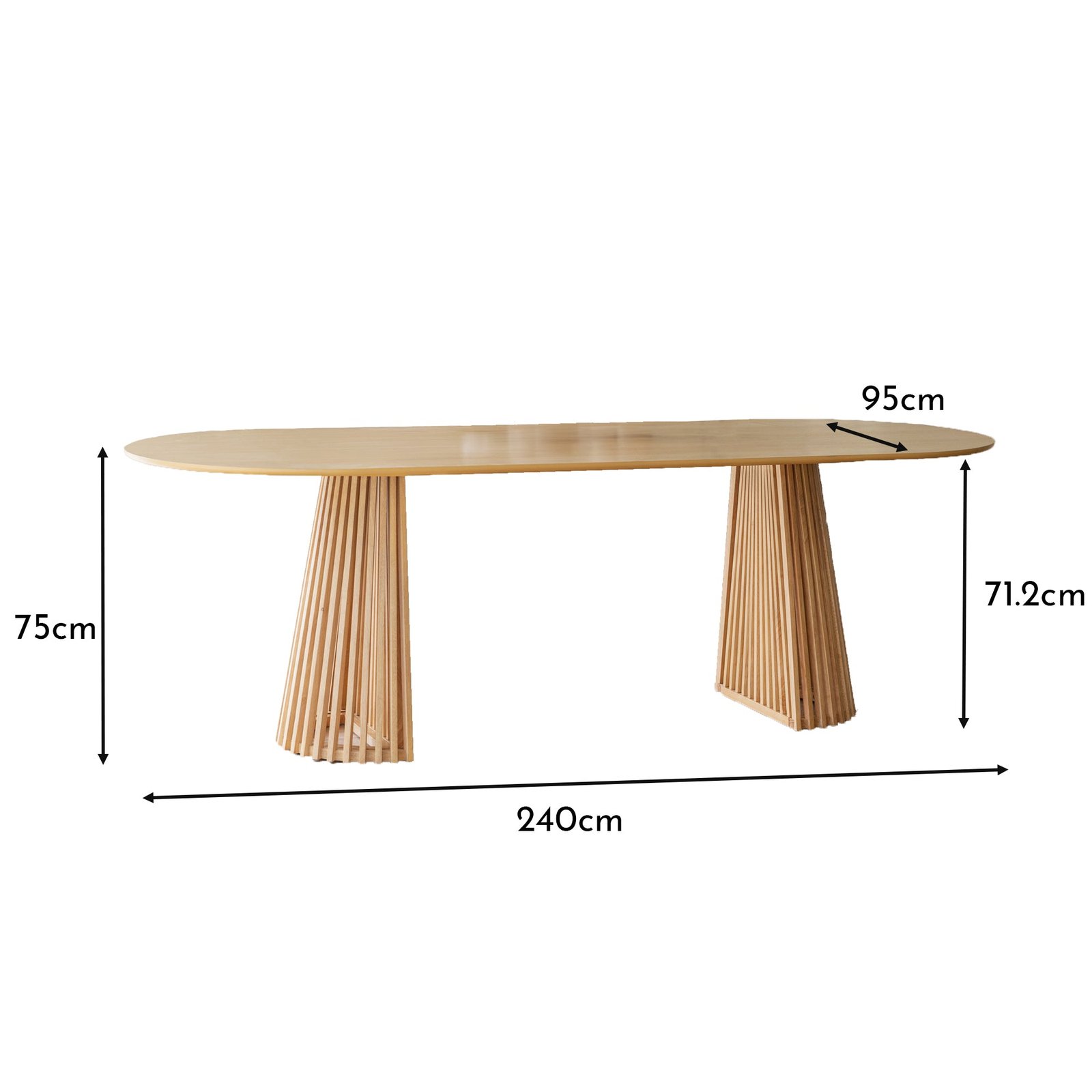 Willow Pale Oak Oval Dining Table 1 Willow Pale Oak Oval Dining Table