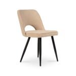 Dolly Boucle Dining Chair - Black Legs